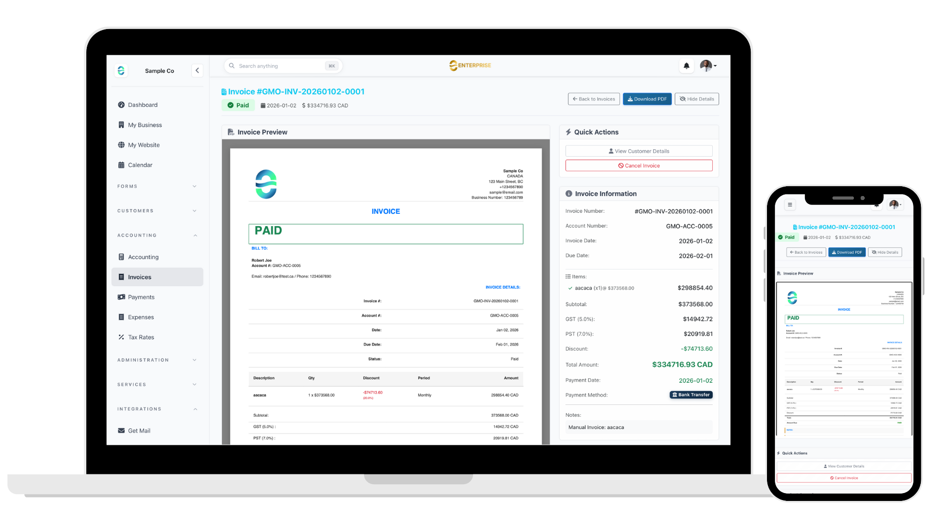 Invoicing & Payments
